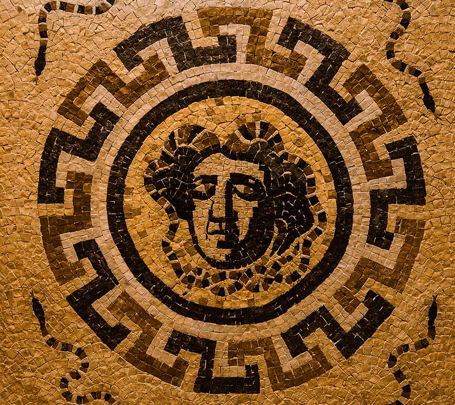 Detalle azulejo romano