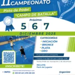 Inscripción II Campeonato de Pádel