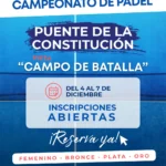 Inscripción IV Campeonato de Pádel